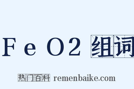 FeO2组词是什么意思的图片